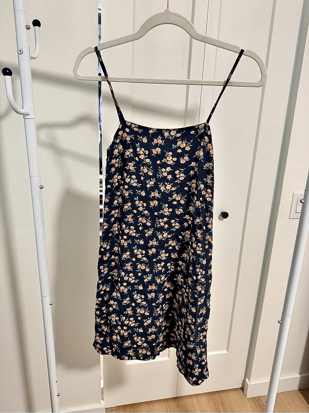 American Eagle Floral Mini Dress in Black & Pink30